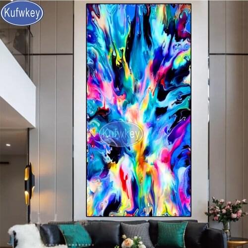 Blue sea wave diy diamond painting handmade"Beautiful abstract"diamond embroidery full Square round drill mosaic scenery art