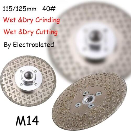 Diamond Grinding Wheel Cutting Blade 115mm/125mm M14Grinder Discs For Porcelain Tile Granite Marble Cutter Ceramics Sharpener