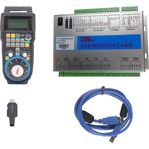 Cnc kit Mach3 Mach4 controller XHC MKX-V 3 4 6 axis USB motion control card WHB04B wireless MPG pendant handwheel