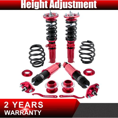 Coilovers Suspension Kits for BMW E46 3 Series 320i 323i 325i 328i 330i M3 1992-1999 Adjustable Height Sway bar Links Red
