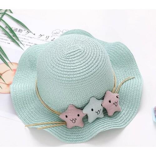 Children Girls Kids Fashion Concise Casual Cute Sweet Breathable Sunscreen Beach Sun Hat Toddler Girls Accessories 1-8Y