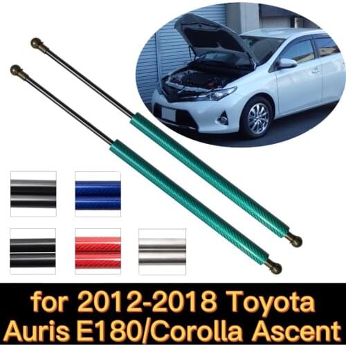 For 2012-2018 Toyota Auris E180 / Corolla Ascent Hatchback Front Hood Bonnet Gas Struts Lift Support Shock Damper Carbon Fiber
