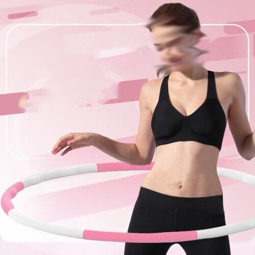 Home Removable 8 Sections Workout Sports Hoop Circle Slimming Massage Hoop Fitness Excercise Gymnastic