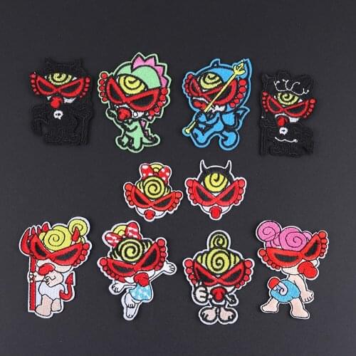 Fashion Cartoon Baby Girl Patch Cute Dolls Stickers for Dress Clothes Hats Backpack Jeans DIY Iron On Patches Sewing Appliques