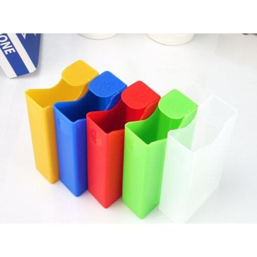 Cheaper Colorful Eco-Friendly Cigarette Accessories Cigarette box Case Tobacco Holder Pocket Box Drop free shipping