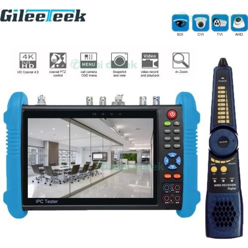 New 9800MOVTADHS Cctv Tester 8mp Cvi Tvi Ahd Sdi Camera Tester RJ45 Cable TDR Test Monitor with Cable-tracer Digital Multimeter