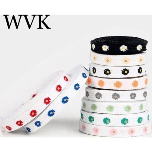 NEW Fashion Little Daisies Shoelaces Cartoon Printing Flat Shoe laces High-top Canvas Sneakers Shoelace AF1 Shoe accessories