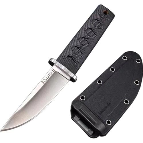 DuoClang Cold Steel 8CR13MOV Steel Camping Knife Nylon fiberglass Handle Fixed Blade Knife Gift Pocket Tool