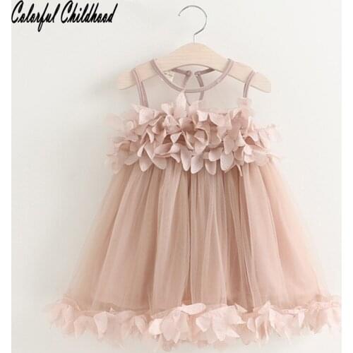 Baby Girls Dress Infant Party Dress For Toddler Girl 2-6Y Brithday Baptism Clothes twofold Formal lace flower Dresses