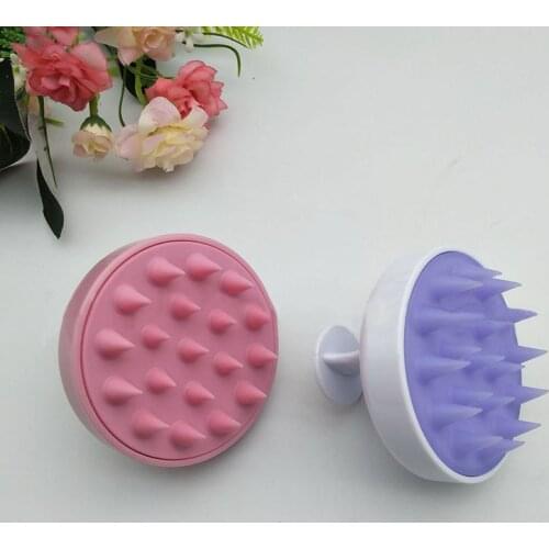 1pcs Hair Washing Comb Silicone Head Massage Brush Body Shampoo Scalp Massage Brush Comb Hair Washing Comb Shower Bath Brush