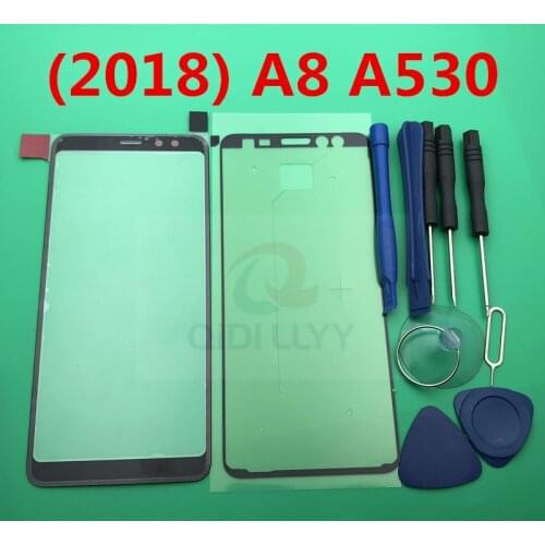 A8 Replacement External Glass for Samsung Galaxy A8 2018 A530 A530F LCD Display Touch Screen Front Glass External Lens