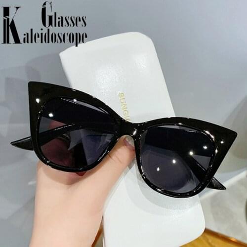 YOOSKE Fashion Oversized Cat Eye Sunglasses Women Men Gradient Eyewear Men Brand Designer Colored Sun Glasses Shades for Ladies