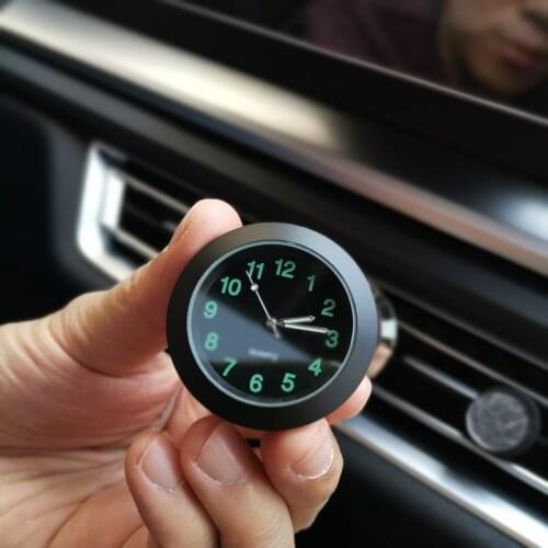 Luminous Auto Gauge Clock Mini Car Air Vent Quartz Clock with clip Auto air outlet Watch Car styling for Audi BMW Ford