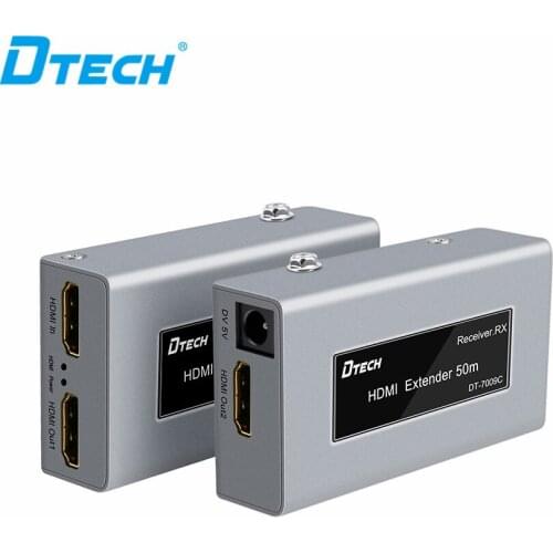 DTECH Extender Hdmi 1080P 4K 60HZ Cat5 Cat6 50M Single Cable Hdmi Extender for Computer TV