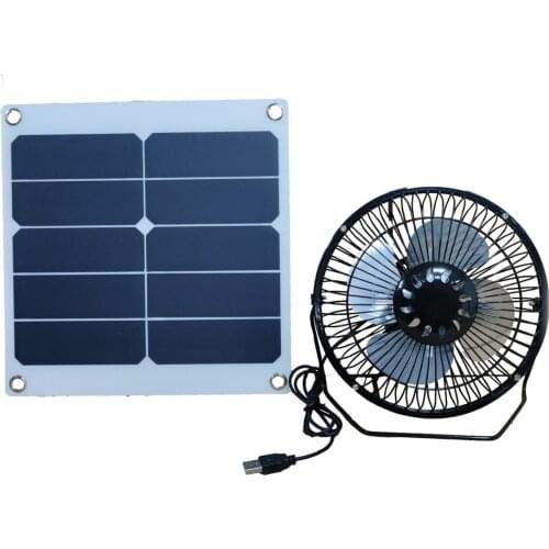 Solar Fan 12V 12W Ventilator for Greenhouse, Motorhome House, Chicken House, Solar Powered Portable Cooling Ventilation Outdoor