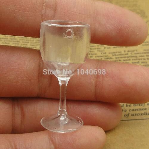 10pcs/lot kawaii mini goblet cup imitation PVC Plastic glass 35mm Artificial Parfait Cups Miniature Food Deco Part