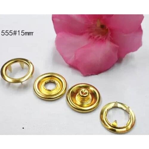 100set 15mm long prong Ring prong snap button Sanp Fasteners Press Studs Poppers button factory wholesale and retail