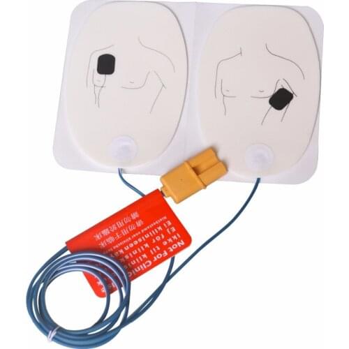 2Pairs/Pack AED Electrode Defibrillaton Pads For Connecting AED Trainer