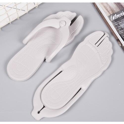 2020 Summer Flip Flop for Men Women Light Foldable Travel Beach Shoes Mens Upstream Water Non-slip Couple Sandals Foldable Trip