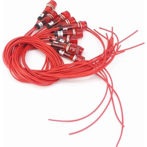 380V Red Indicator Lamp Signal Switch Light Special M10 For Water Tank Heater Food Grade