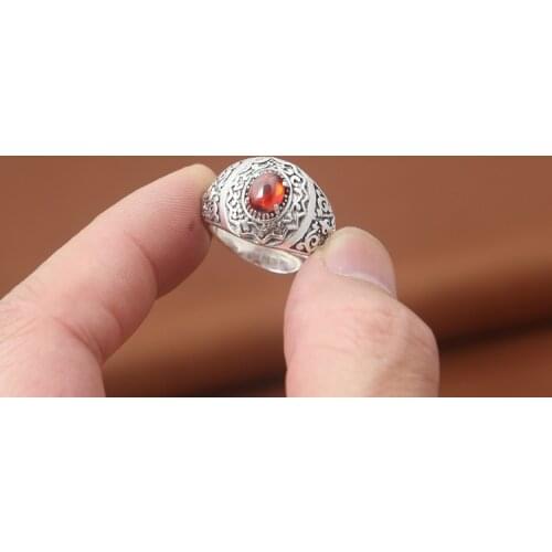 925 STERLING SILVER ruby men mens rings Ring jewelry A5752