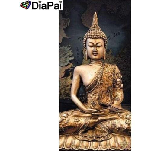 DIAPAI Diamond Painting 5D DIY 100% Full Square/Round Drill "Religious Buddha" Diamond Embroidery Cross Stitch 3D Decor A24862