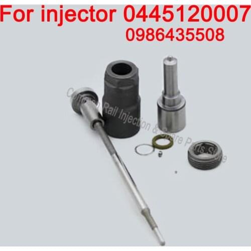 ERIKC 0 445 120 007 Diesel Fuel Injector Overhaul Repair Kits Nozzle DSLA143P970 Valve F00RJ00339 for 0445 120 007 0986435508