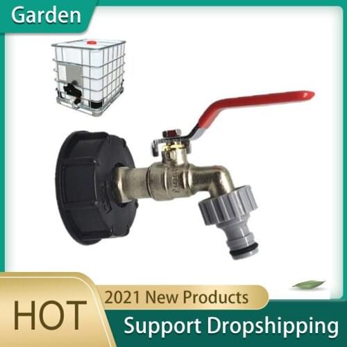 IBC Tote Tank Food Grade Drain Adapter 1/2" Garden Hose Faucet Water Tank Hose Connector Replacement Hose Connector Replacement