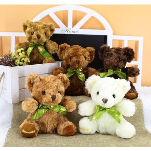 20CM Soft Teddy Bears Stuffed Animal Toys Plush Dolls Kids Party Gifts