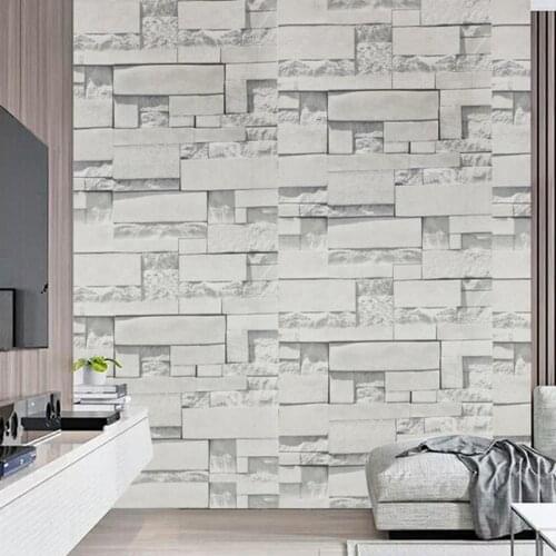 Stone Brick Panel Wall Sticker Home Decor Living Room Wallpaper For Kids Rooms Self-Adhesive DIY Art Mural