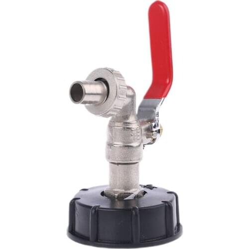 IBC Tank Adapter TANK DRAIN ADAPTER S60X6 To Brass Garden Tap With 1/2" Hose Fitting Oil Fuel Water