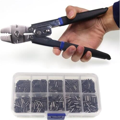 Saltwater Fishing Stainless Steel Multifunctional Fishing Pliers Steel Wire Cutter Hook Tying Tool With Crimps Tube Free Box