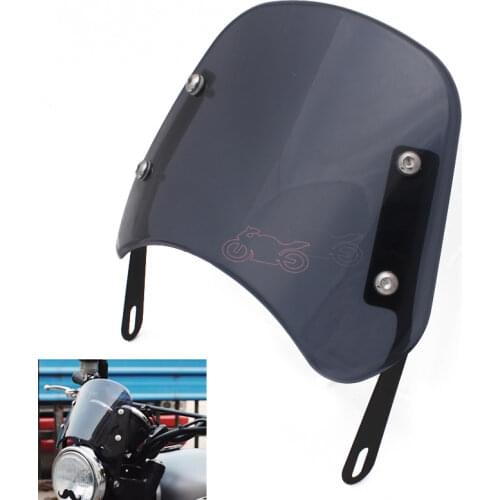 Motorcycle ABS Plastic Windshield Wind Deflector Windscreen Universal Fit For Royal Enfield Ducati Scrambler SUZUKI