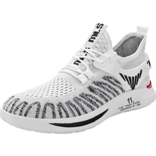 2021 Summer New Mens Outdoor Breathable Sneakers Non-Slip Lace-Up Mens Casual Shoes Lightweight Running Shoes Large Size 45
