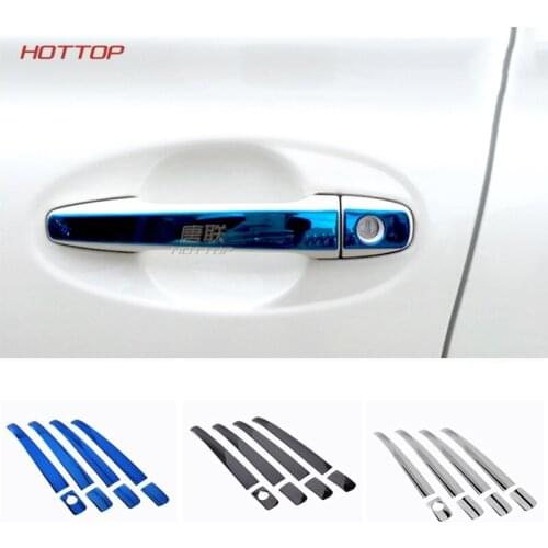 Topunion Stainless Steel Door Handle Cover Pad For Toyota Sienna XL30 2011 2012 2013 2014 2015 2016 2017 2018 Car Styling