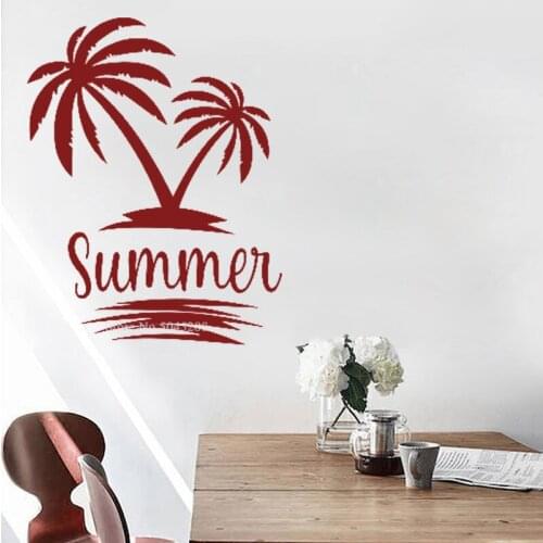 The Palm Tree Wall Stickers for Living Room Decoration Support Color Customization Wallpapers Environmental Protection Z188