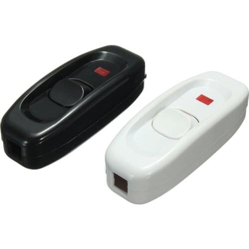 New 2 Colors Optional Table Lamp 110 250V Desk Light On/Off Indicator Cord Switch Inline LED