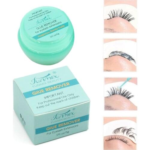 NEW Upgraded Funmix Removal Eyelash Extension Glue Zero Stimulation False Lash Glue Remover Colle Faux Cil No stimulation TSLM1
