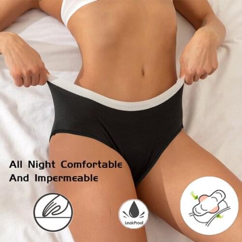 Menstruation Shorts Absorbent Menstrual Briefs Womens Safety Physiological Underwear 4 Layer Leak Proof Menstrual Pants