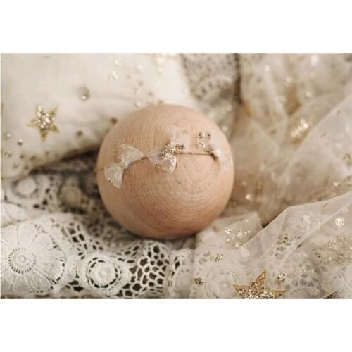 Q1FE Newborn Photography Props Transparent Mesh Yarn Blanket Baby Starry Swaddling Wrap Infants Photo Shooting Backdrop