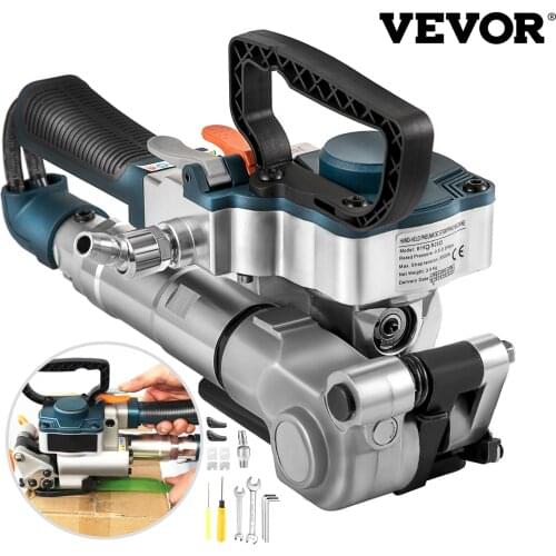 VEVOR B19 Handheld Pneumatic Strapping Machine 3500N Max Tension Hand Packing Machine Wrapping Tools for 13-19 MM PP PET Belt