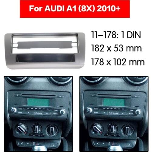 Stereo Panel Plate Car Radio Fascia Surround For AUDI A1 (8X) 2010+ DVD Refitting Frame Dash Kit