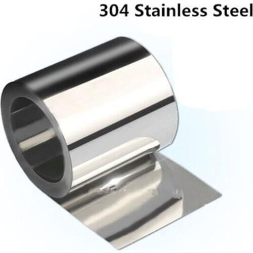 1pc Stainless Steel S304 Thin Plate Sheet Foil 0.05mm - 0.25mm x 100mm x 1000mm