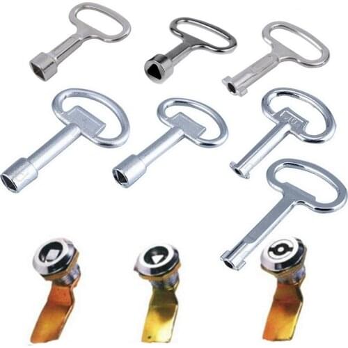 1PC Universal Key Multifunction Wrench Metro Trains Key Lock Elevator Door Key Electric Cabinet Keys For Triangular Panel Lock