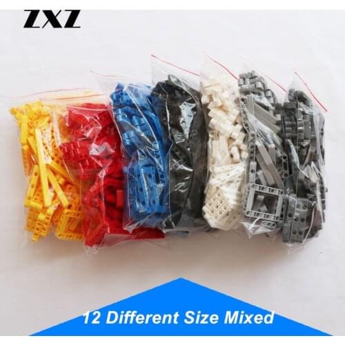 120pc Bulk MOC Technical Parts Arm Beam Frame Connector Pin Model Toy for Children DIY RC Race Car Parts Replacement Build Block