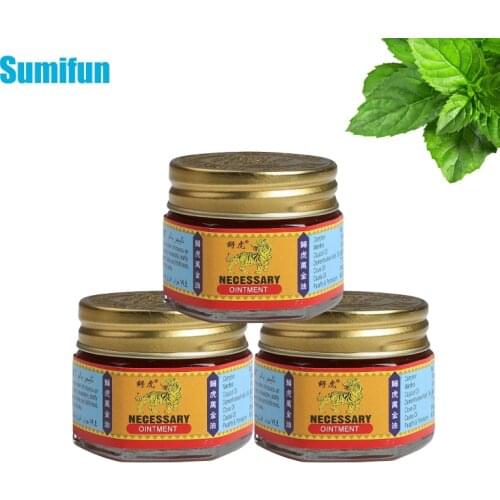 3pcs Tiger Balm Ointment Insect Bite Strength Pain Muscle Relieving Arthritis Joint Body Pain 100% Original Thailand Painkiller