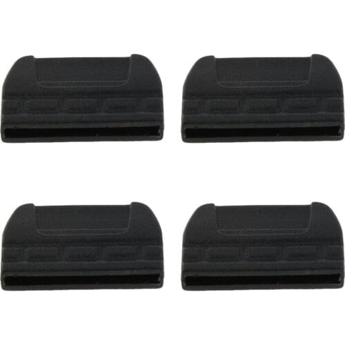 4pcs Backpack Webbing Belt End Clips Tips Black 20mm / 25mm / 30mm