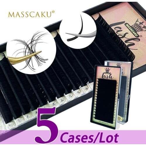 5case/lot Handmade 16 lines c/d curl individual classic volume synthetic mink bulk private label eyelash extension for beauty
