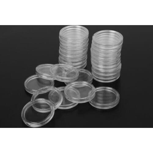 Holder Coin Holders Case Protection Collections Gifts Transparent Clear