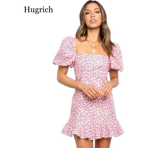 Летние платья с коротким рукавом Hugrich China At AliExpress